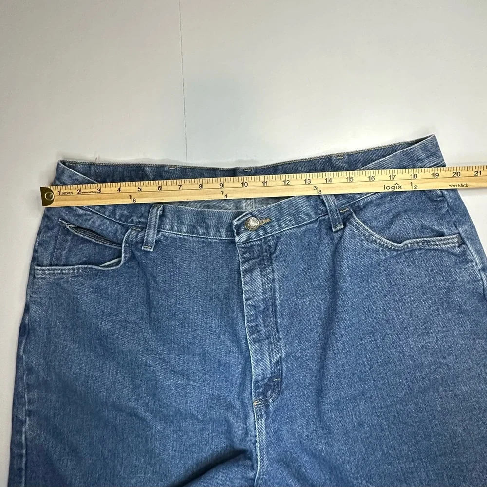 Wrangler Mens Denim Jean Shorts 42‎ Relaxed Fit Blue Jorts Y2K Dad Core